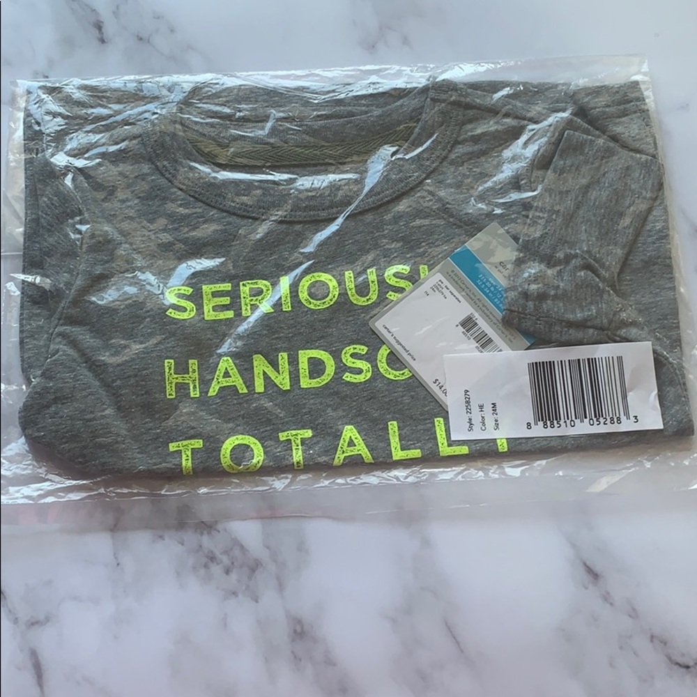 🌸Carters “Seriously Handsome Totally Awesome” Tee